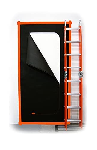 SafeCore Anti-dust Zip Door 220x110 cm, Thick Polypropylene dust Door Cover with Double-Sided Zip, Durable Building dust Guard Door Cover for