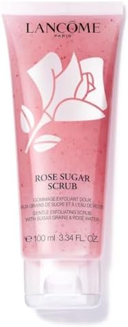 Lancôme Rose Sugar Scrub - Gentle Exfoliating Face Scrub with Sugar & Rose Water for All Skin Types, 100ml