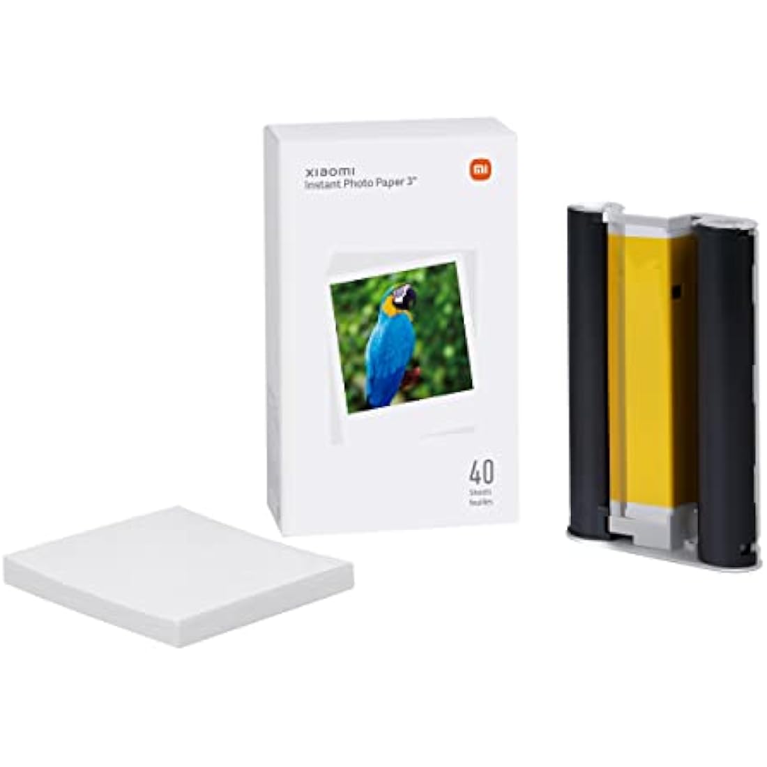 Xiaomi Instant Photo Paper 3 Inch – Photo Paper for Xiaomi Instant Photo 1S Printer, White (ES Version + 3 Year Warranty)