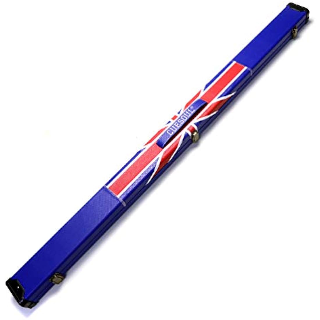 CUESOUL 57" Handcraft 3/4 Jointed Ebony Snooker Cue with Union Jack Flag Design