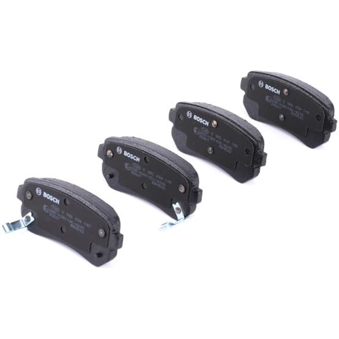 Bosch BP1051 - Brake Pads Car Rear Axle - Bosch Quality - Reduced Noise and Dust - ECE-R90 Certified - Copper-Free - 1 Set of 4 Pads