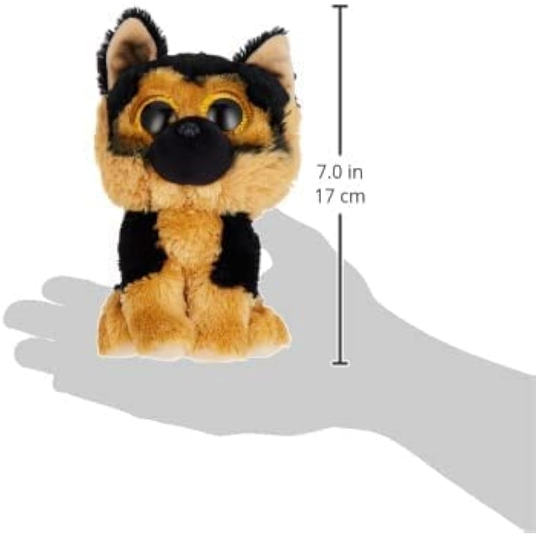 Ty UK Ltd - Beanie Boo's German Shepherd Spirit - 15 CM, Brown