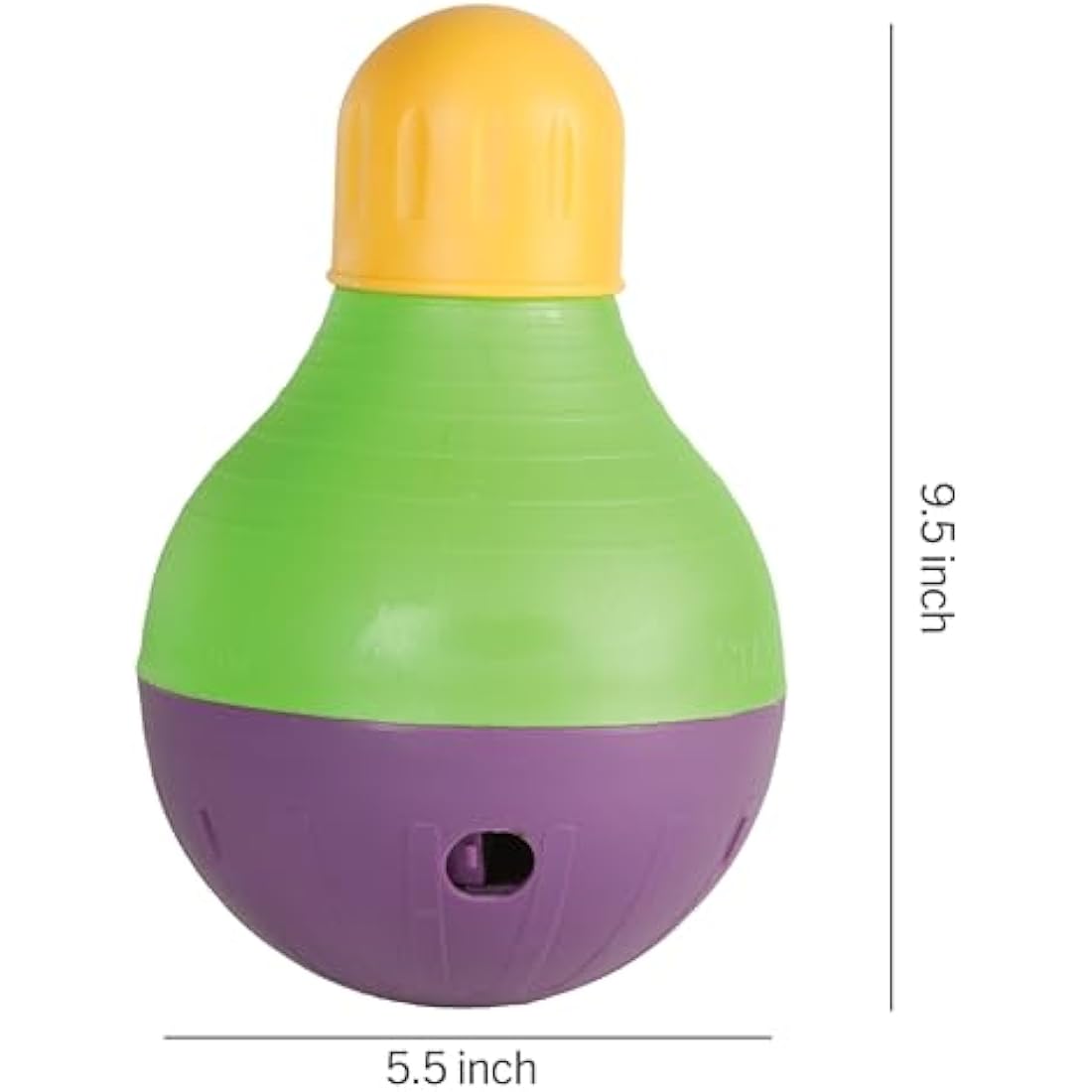 Starmark Bob-a-Lot Interactive Dog Toy, Green, Large