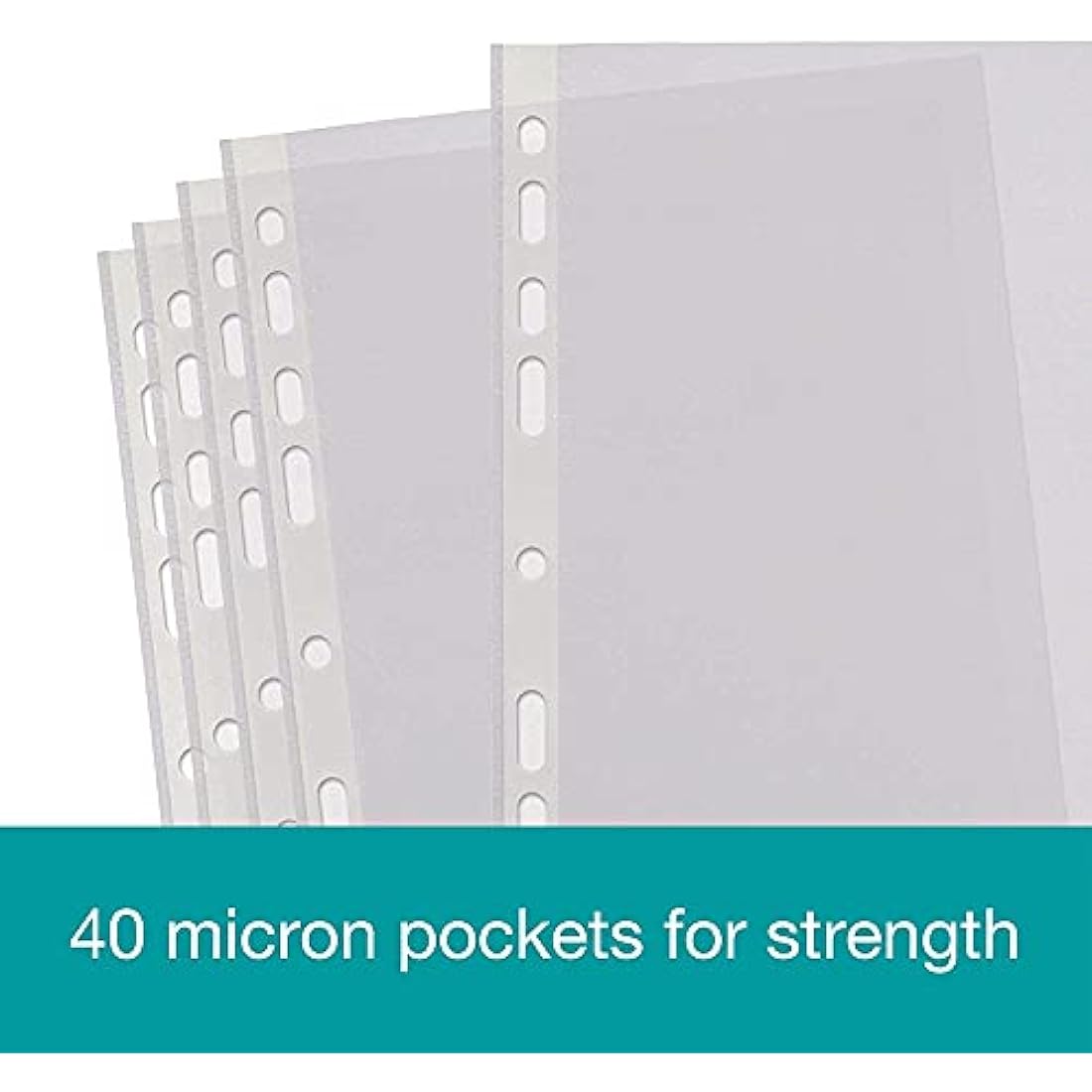 SUMMIT Punched Pockets A4, Embossed, 500 Poly Pockets