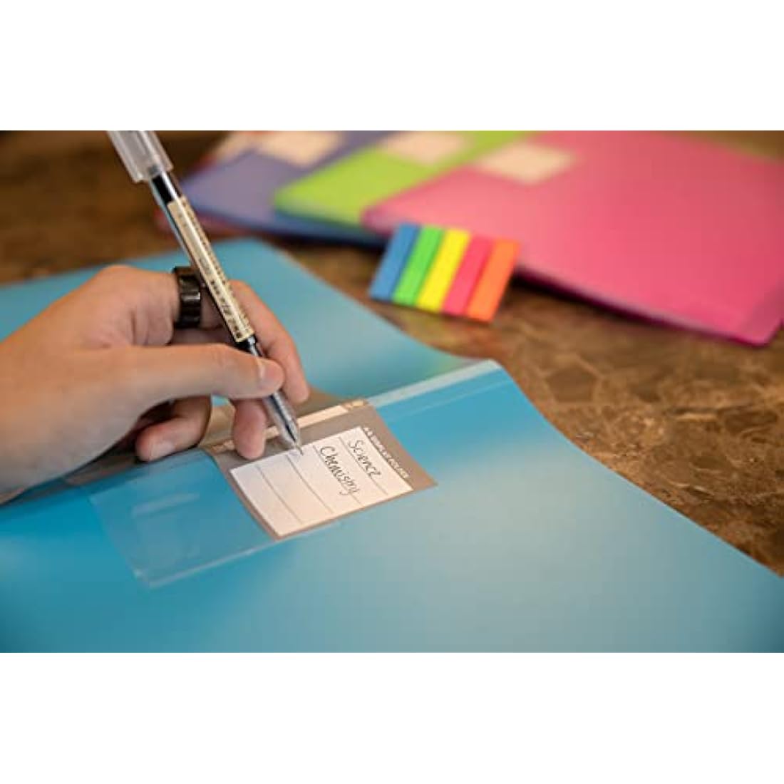 Ziffs Office® 8 x 30 Pocket A4 Display Folders - A4 Display Folders with Plastic Pockets - A4 Folder - Display Book - Presentation Folders - 250 Sticky Labels Included - Project Folder - British Brand
