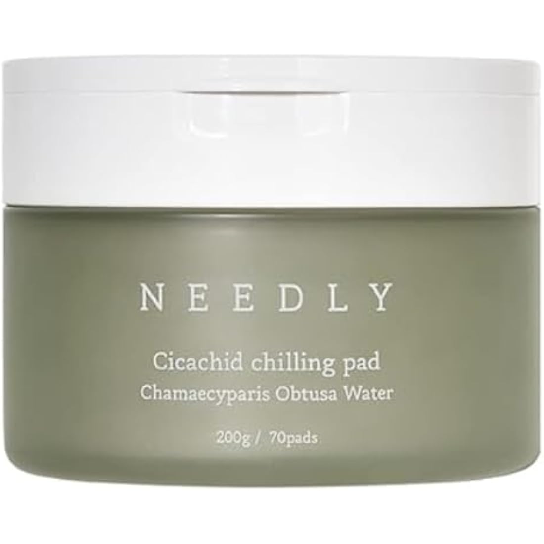 NEEDLY | Cicachid Chilling Toner Pad | Cooling & Soothing pad | Vegan Certified Cotton pad |