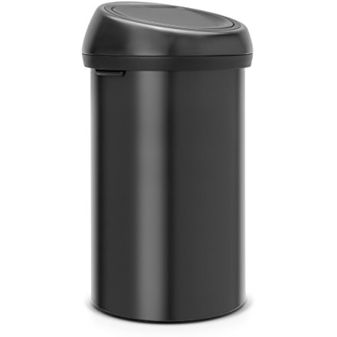 Brabantia 60 Litre Large Kitchen Touch Bin Removable Lid, Soft-Touch Open, Easy Clean Rubbish Food Waste Bin, Matt Black, 60 L