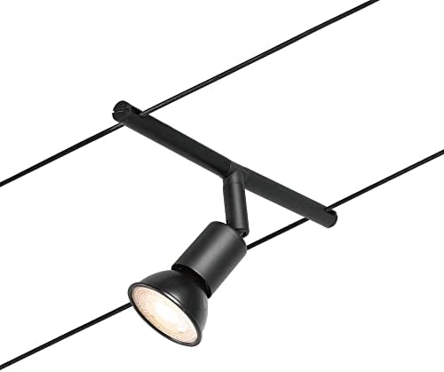 Paulmann 94446 CorDuo Lighting Set - Salt DC, Max 5 x 10 Watt Extendable Wire Cable System Matt Black Plastic GU5.3 Without Bulbs