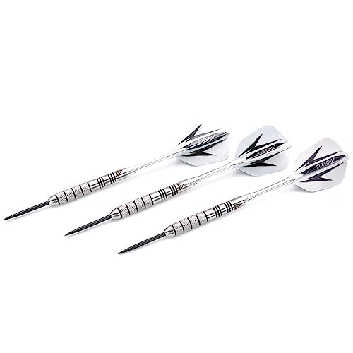CUESOUL 28 Grams Tungsten Steel Tip Darts Set 95% Tungsten with Luxury Case(CSTSTD028-28L)