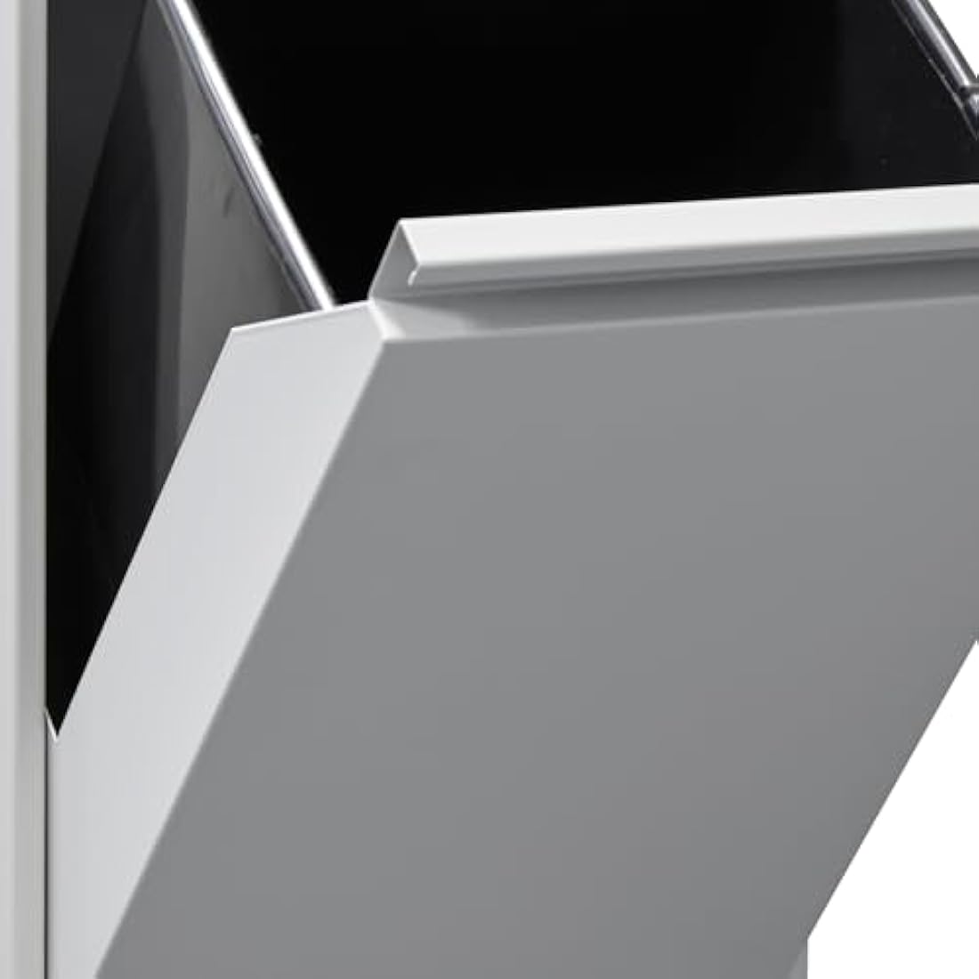 Arregui Basic CR302-B Waste Bin for Waste Collecting Buckets, Steel Cabinet for Differentiated Waste, 3 Drop-Down Doors, 3 x 17 L (51 L), Light Grey