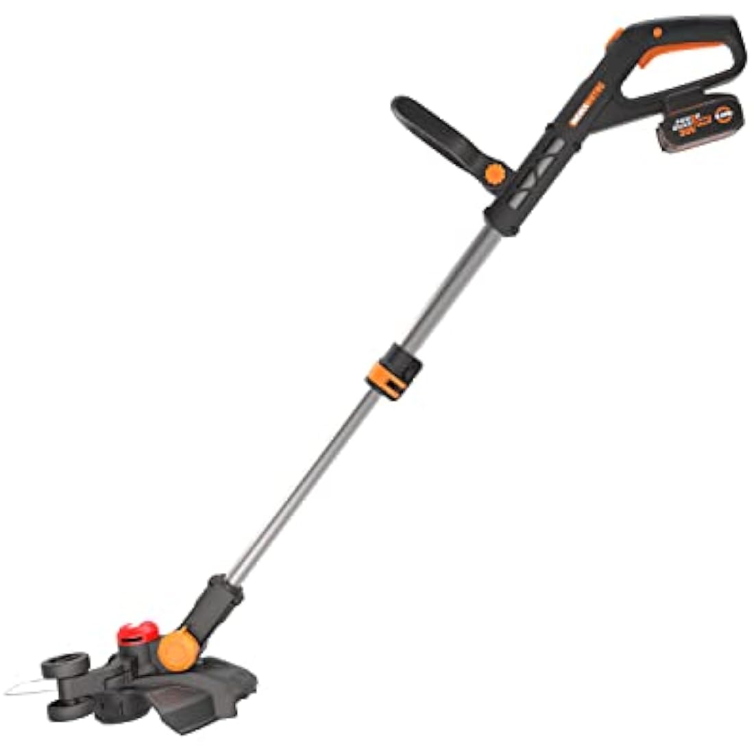 WORX Nitro WG173E.9 Cordless Grass Trimmer 20 V - Powerful Brushless Motor - 33 cm Cutting Circle - Comfortable Use Thanks to the Rubber Handle - PowerShare Compatible - Without Battery and Charger