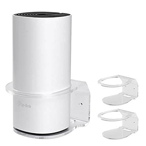 HOLACA Wall Mount for TP-Link Deco M4/E4/S4/S7/P9 Whole Home Mesh WiFi System, Cord Management Holder for Deco M4 Without Messy Wires Sturdy Deco M4