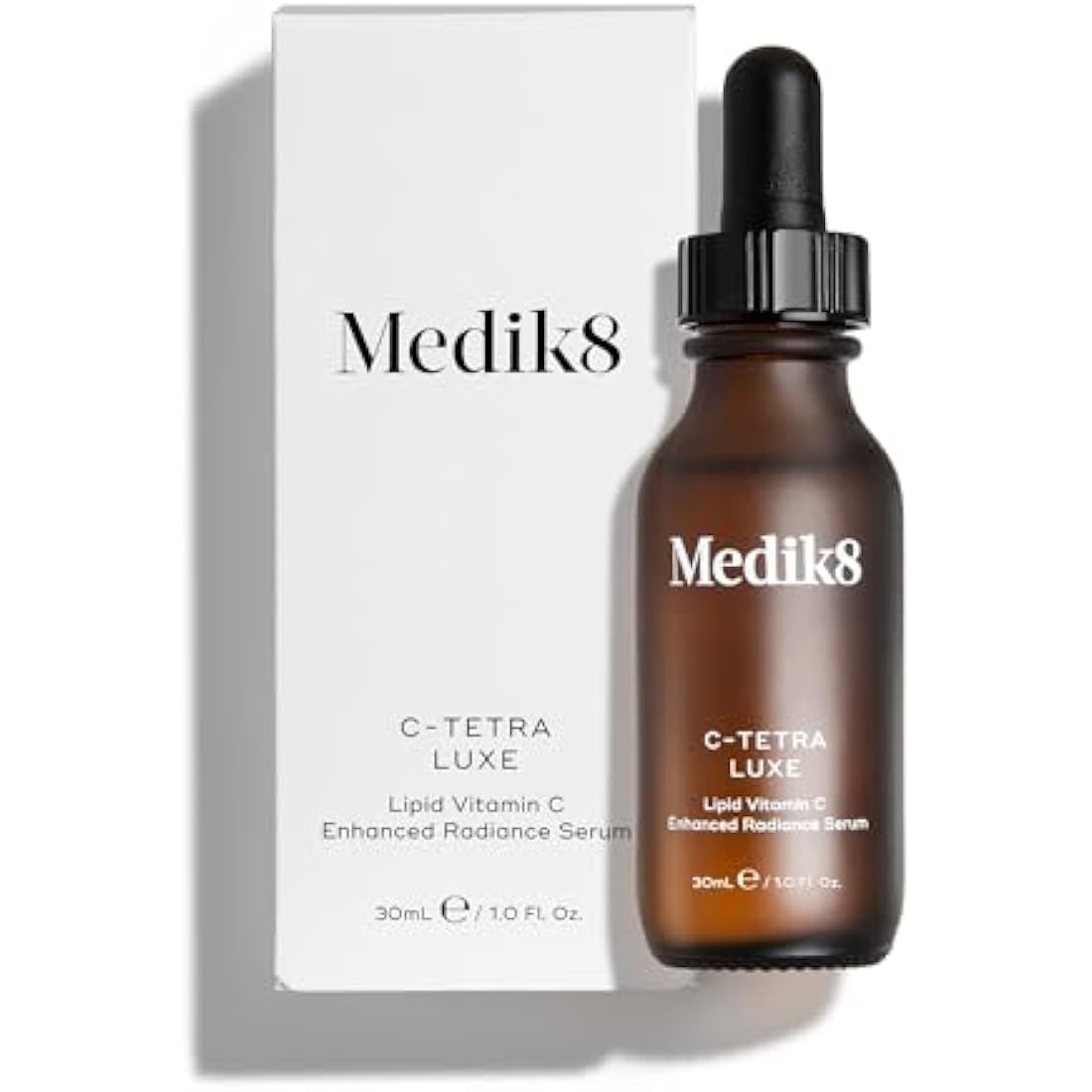 Medik8 C-Tetra Luxe - Lipid 14% Vitamin C Enhanced Radiance Serum -Smooths Fine Lines & Uneven Tone - Antioxidant & Nourishing - Dull, Dry Skin Types - 30ml