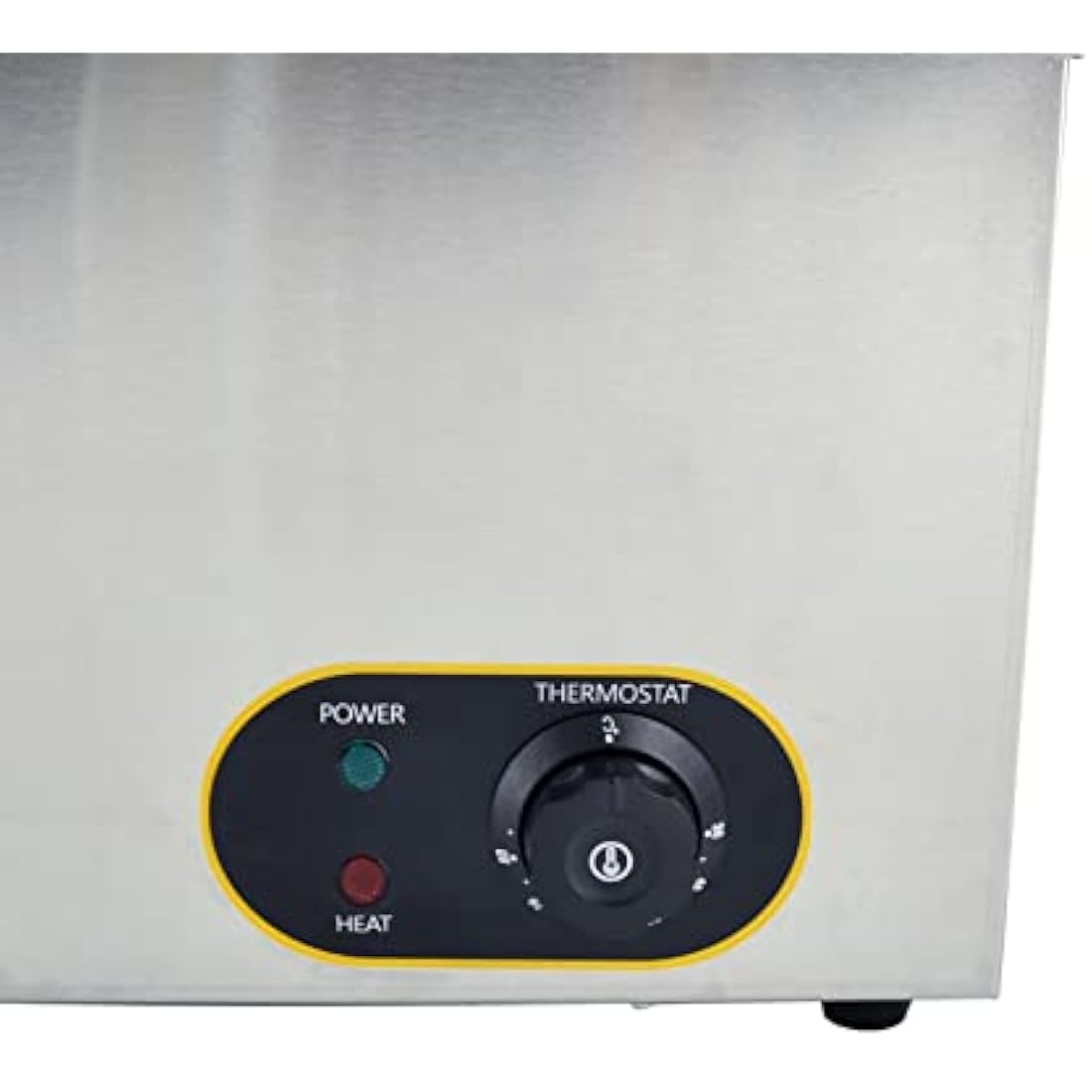 Commercial Food Warmer Stainless Steel Bain Marie Buffet Warmer 1500W, Temperature Range 30-85 °C, GN 1/6 Containers -150mm x6 Pans with Lids, Drain Tap