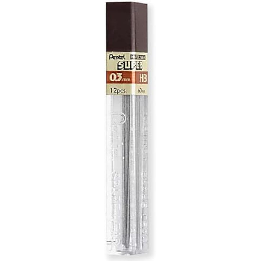 Pentel P200 Series Automatic Mechanical Pencils - HB Lead - 3 x Pencils + 3 Tubes of Refill Leads - In Pillow Packaging (P203 (0.3mm))