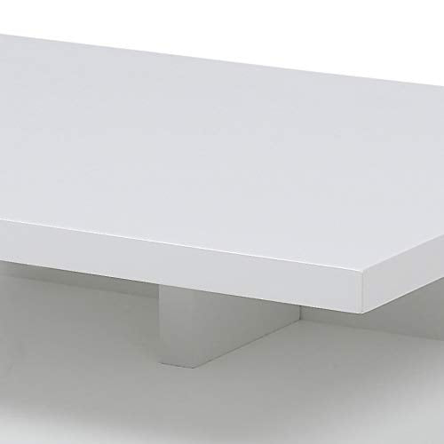 AC Design Furniture Fia Floating Nightstand in White, 1 piece, Wall Mounted Bedside Table with Drawer and a Shelf, Bedroom Furniture, H: 22,5 x W