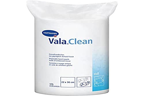 ValaClean Roll, Disposable Hand Towel on a Roll, 22x30cm, 175 Sheets