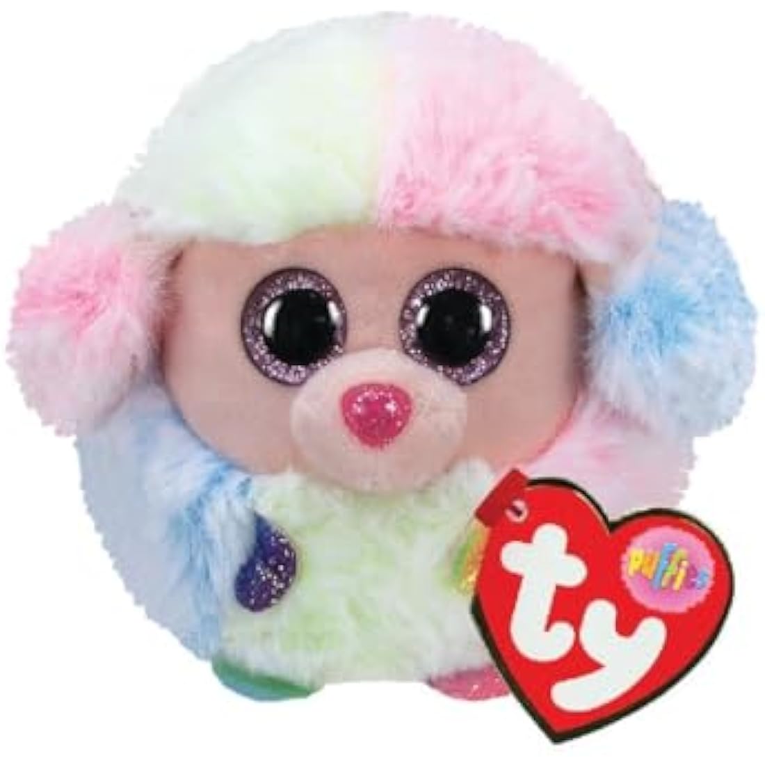 Ty UK Ltd 2005127 Rainbow Poodle Puffies Plush Animal, Multicolor, 7cm