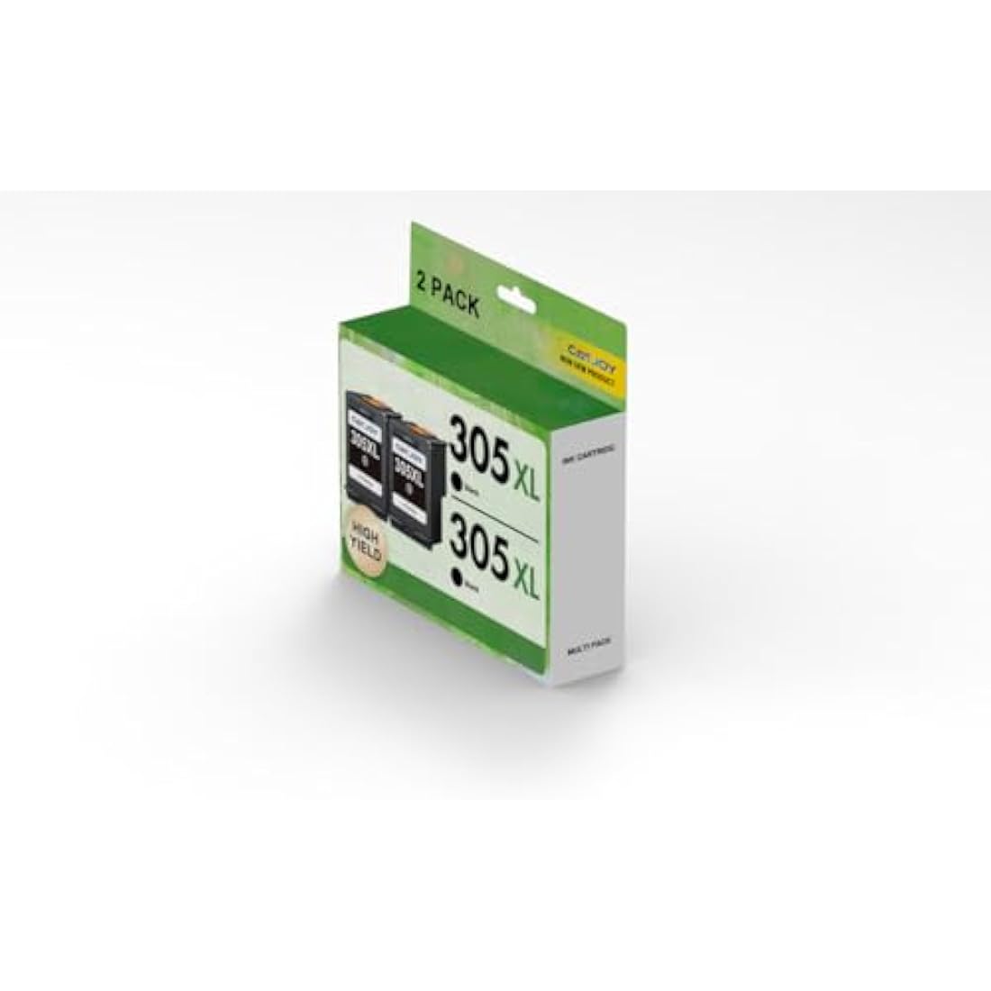 CATJOY 305XL Ink Cartridges Black Replacement for HP Printer Ink 305,Printer Ink Cartridge 305XL Black for HP Envy 6000 6020 6032 Pro 6400 6430 DeskJet 2810e 2800e 2820e 2700 2710 2720 (2 Black Pack)