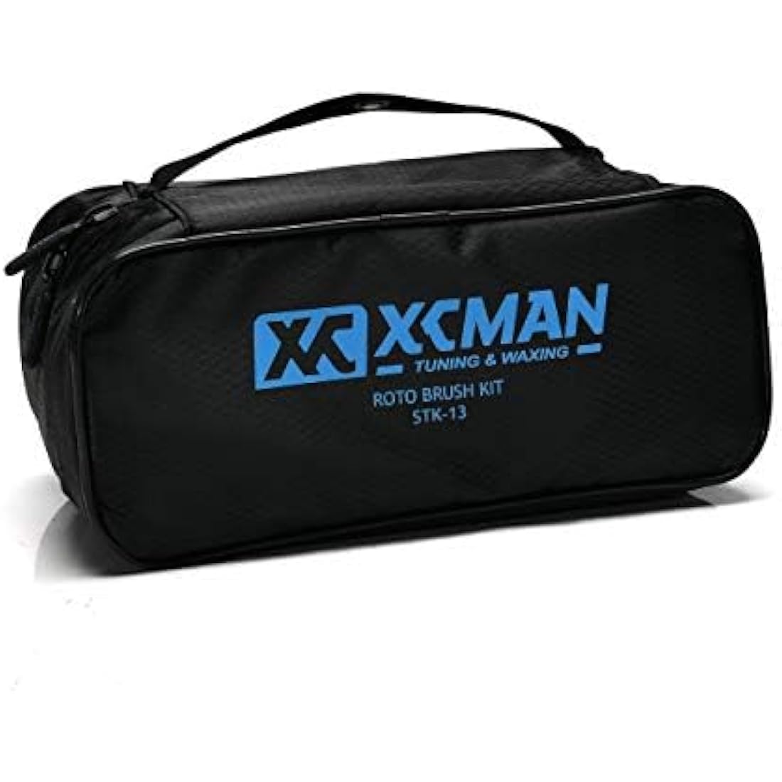 XCMAN Rotating Brush Set for Ski, Brush Handle with Axle and 3 Brushes: Nylon, Horsehair, Brass/Cork