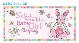 Peel & Sardine "Baby Girl Door Sign