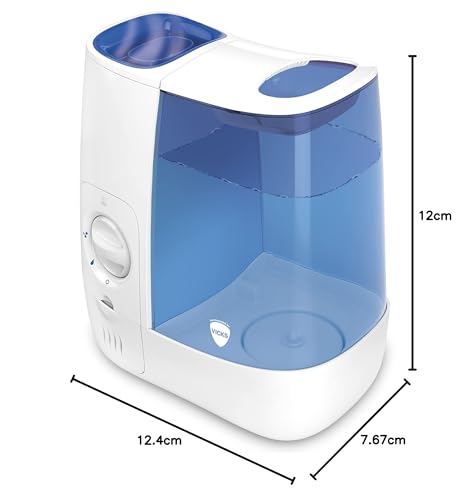 Vicks Warm Mist Humidifier - 3.8 litre tank - More comfortable sleep and easy breathing - Up to 99% Bacteria-Free mist - Rooms up to 37m2 - Bedroom