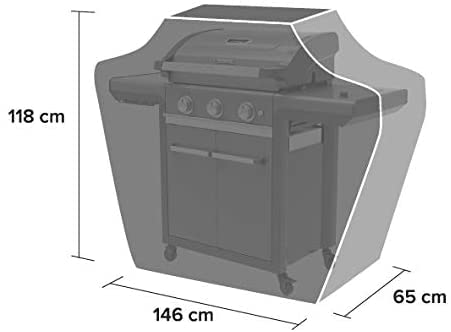 Campingaz BBQ ACCY Cover Barbecue Cover, Water and Weather Resistant, Drawstring for Fixing 3 Series Classic Grills Protection from Sun, Dust and