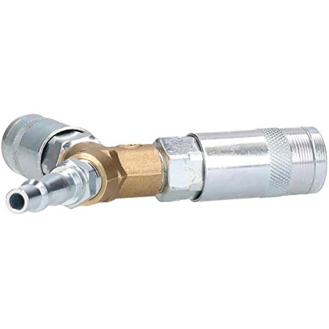 Airline Y Piece 3 Way Quick Release Fittings for Compressor Air Hose 1/4 BSP