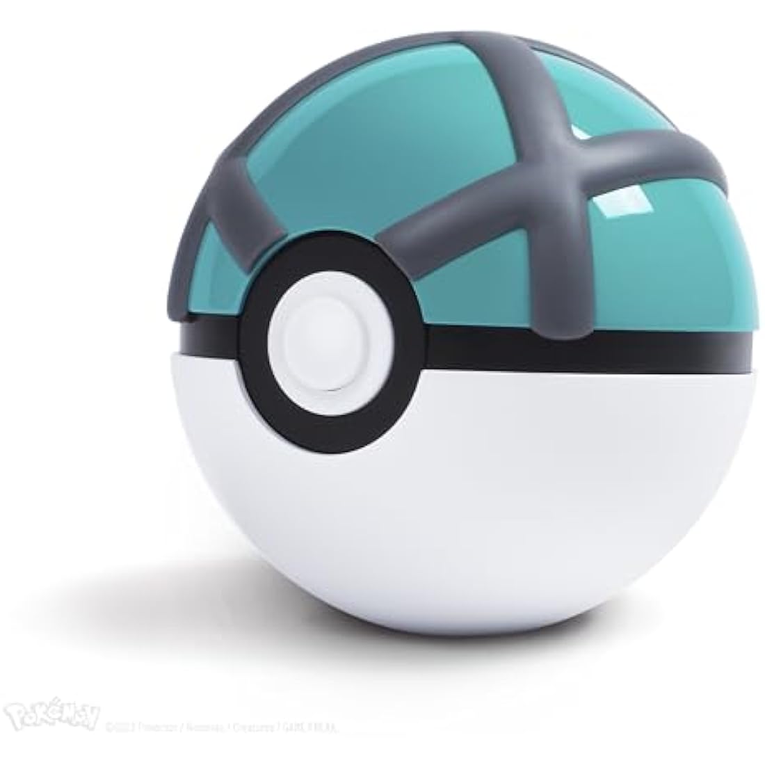 The Wand Company Original Poké Ball Authentic Replica - Realistic, Electronic, Die-Cast Poké Ball with Display Case Light Features – Officially Licensed by Pokémon