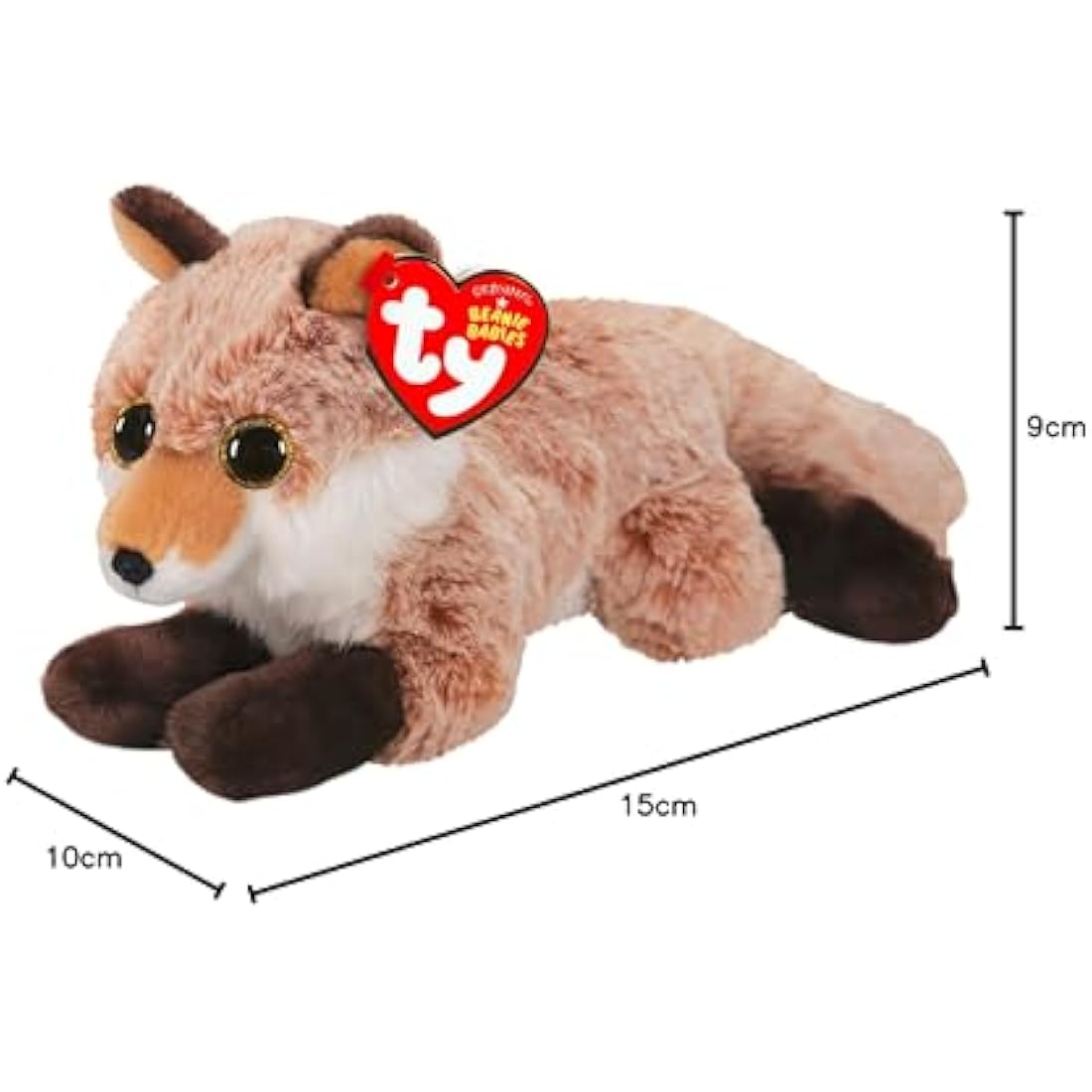 TY UK Ltd 50052 Fredrick Fox Beanie Babies, Multicoloured