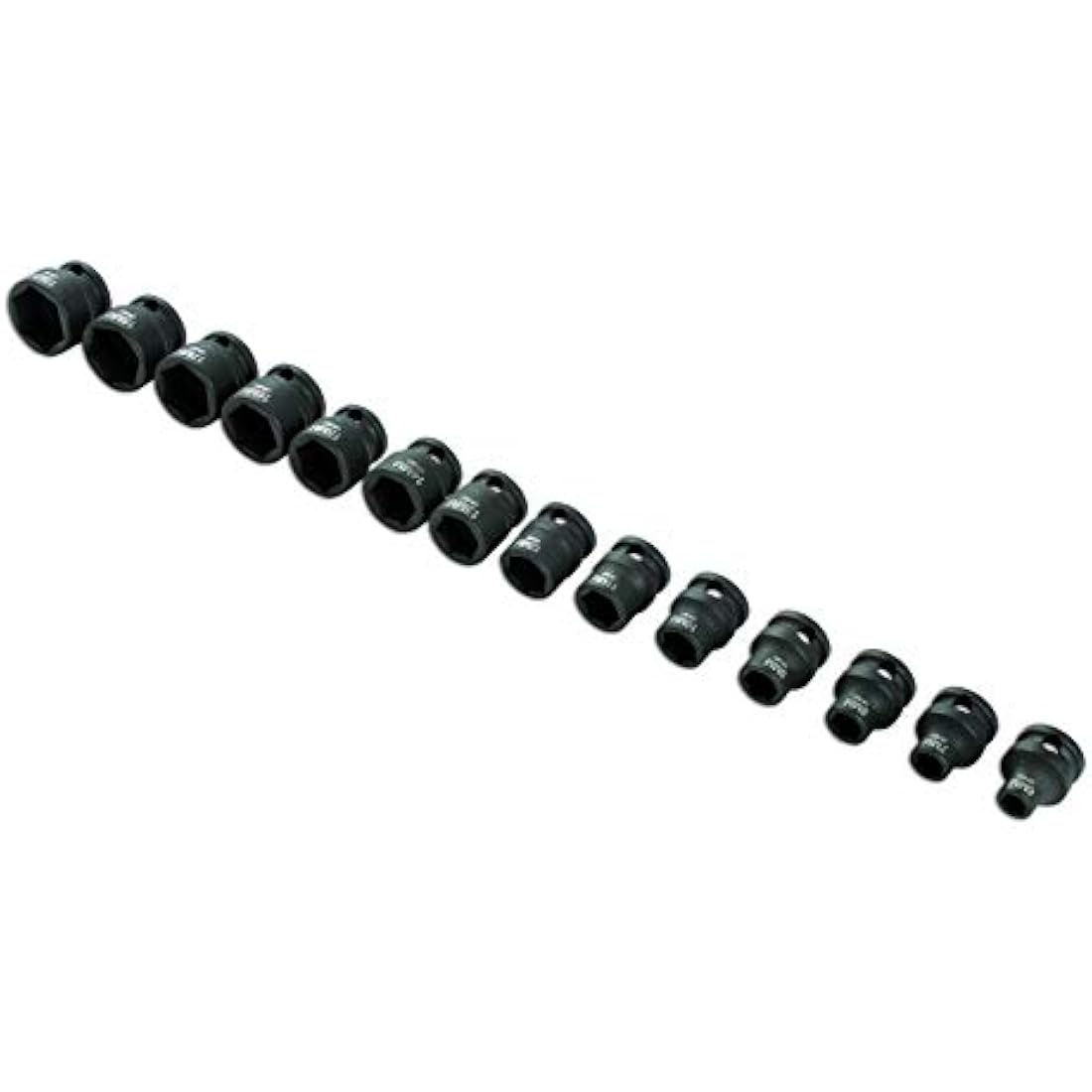 Laser 6689 Stubby Impact Socket Set 3/8"D 14pc