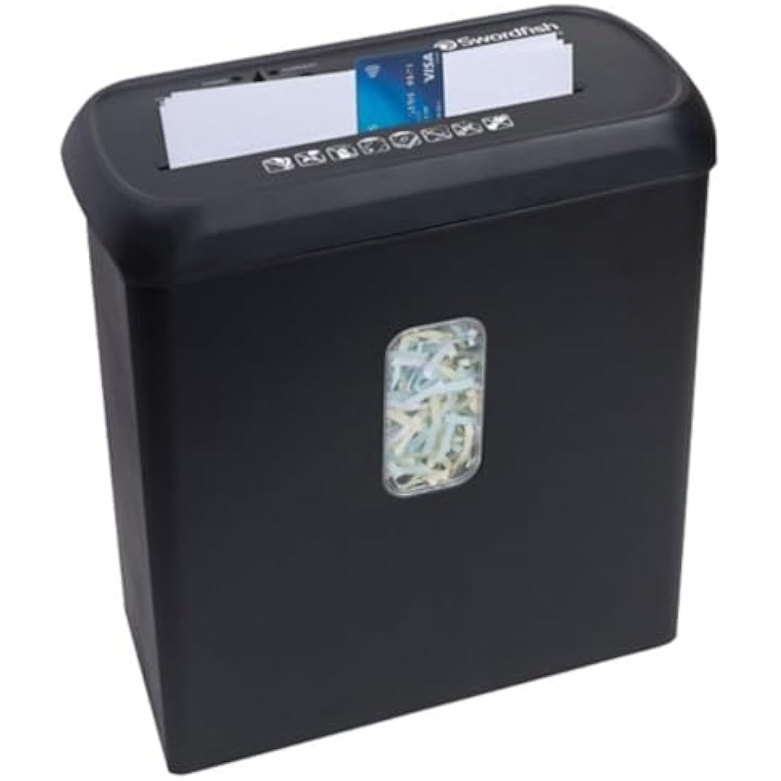 Swordfish 40357"600XC-P4" Cross Cut Paper/Document Shredder,Black