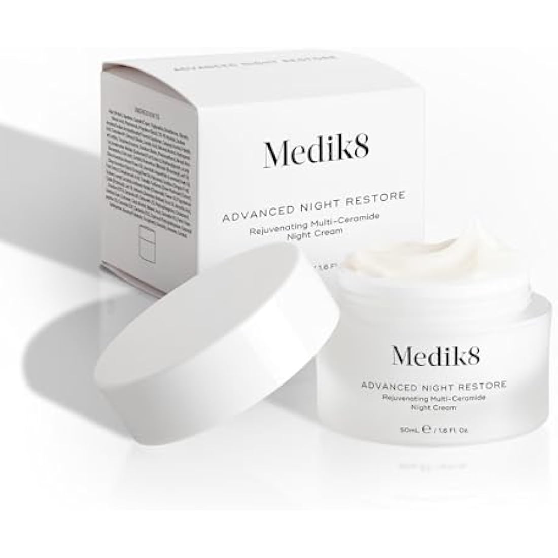 Medik8 Advanced Night Restore - Rejuvenating Multi-Ceramide Night Cream - Moisturiser - Deeply Nourish and Visibly Firm Your Complexion While You Sleep - 50ml