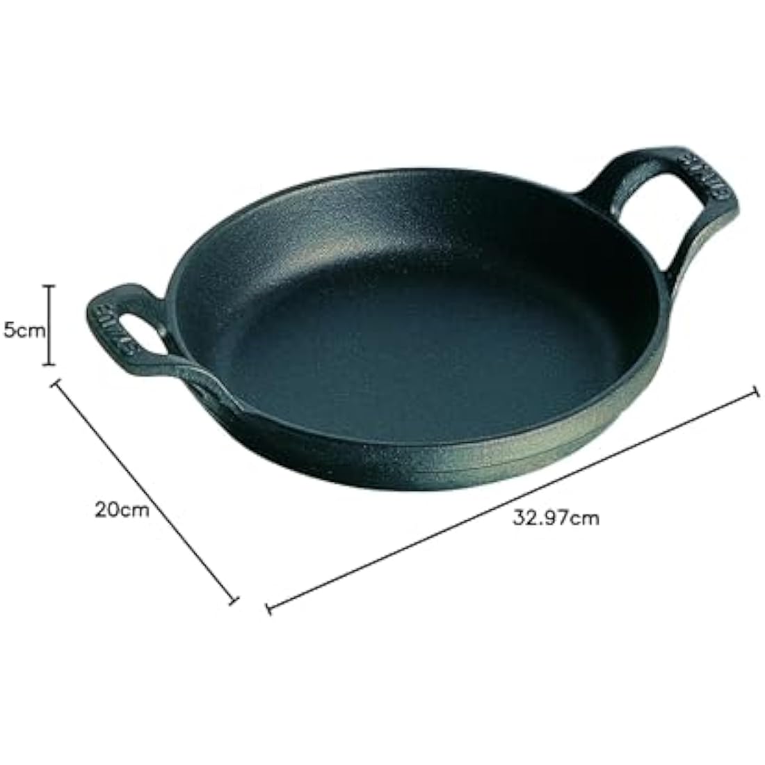 STAUB Oven dish Round 20cm Black