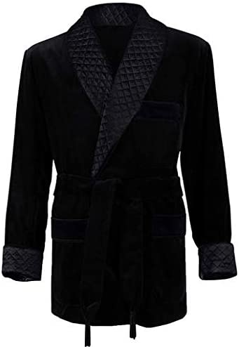 Men Elegant Luxury Designer Belted Smoking Jacket Party Wear Blazer