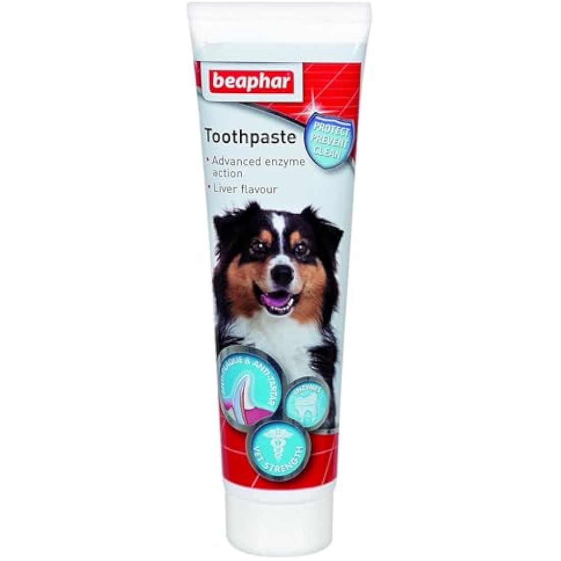Beaphar - Liver Flavour Toothpaste with Enzymes - Dental Care for Cats & Dogs - Helps Control Plaque and Tartar, and Freshen Breath - Supports Normal Gum Function – Fluoride-Free - 100g Tube