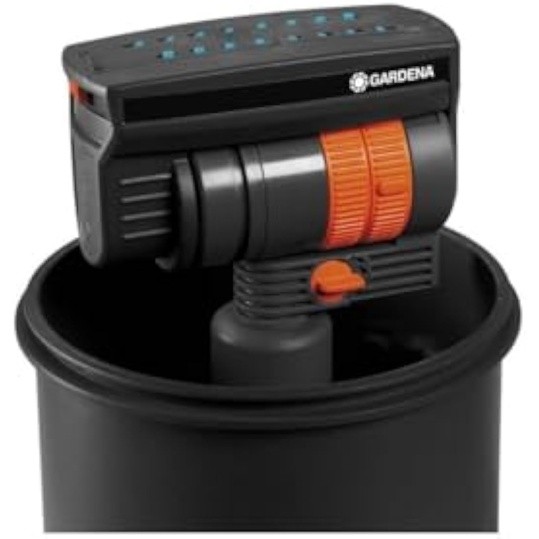 Gardena Sprinkler System Complete Set with Sversive Quadrangers OS 140: Irrigation System for Square and Rectangular Surfaces up to Max 140 m², ground level mounted (8221-20)