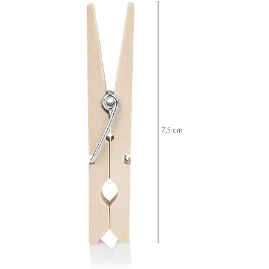 Vaily Wooden Clothes pegs - Strong Pegs with firm grip for laundry, washing line, handicrafts and decoration- Indoor and Outdoor Use - 120 pieces