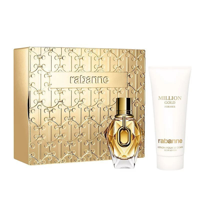 Paco Rabanne Million Gold for Her Gift Set 50ml EDP + 100ml Body Lotion