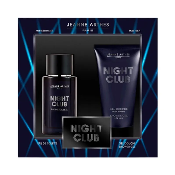 Jeanne Arthes Night Club Gift Set 100ml EDT + 150ml Shower Gel Men's Fragrance