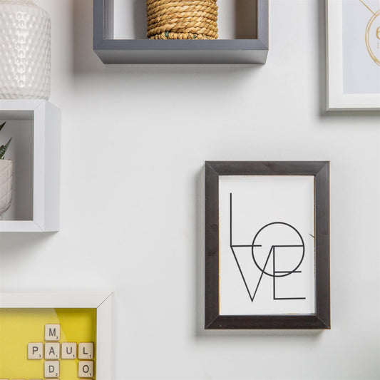 Black 5" x 7" Photo Frame with 4" x 6" Mount