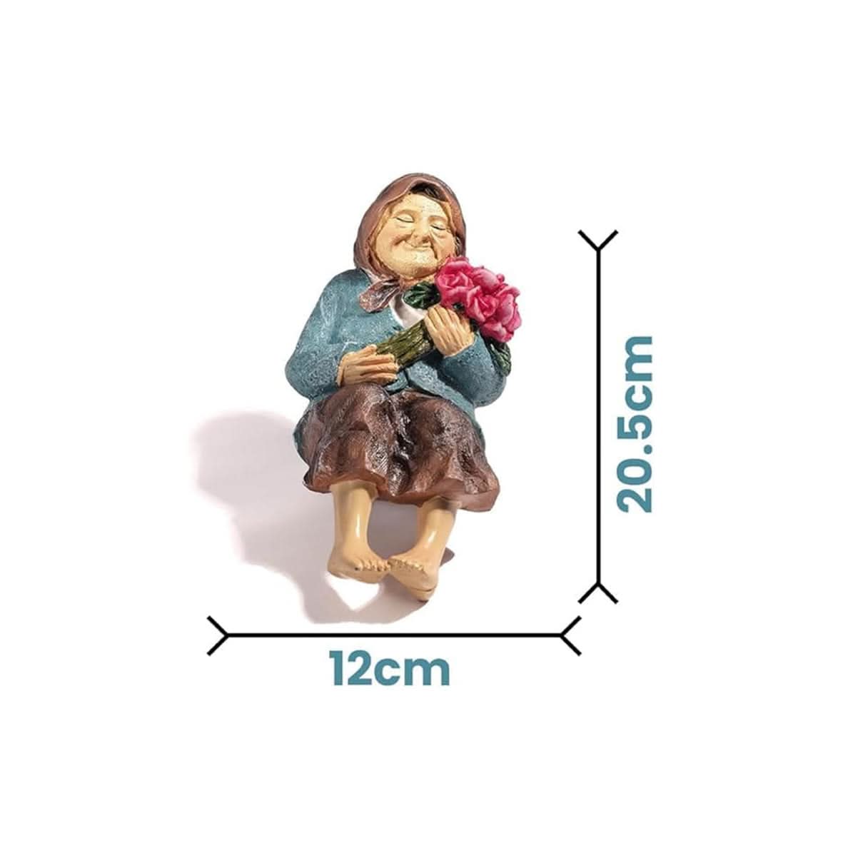 Grandmother Solar Garden Ornament Light Up Statue
