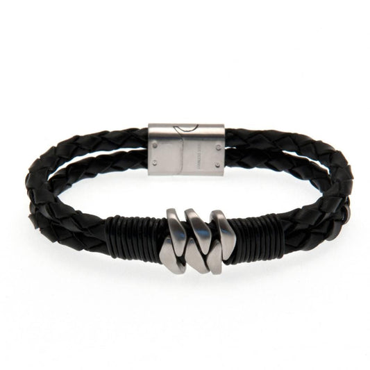 Celtic FC Twin Rope Leather Bracelet
