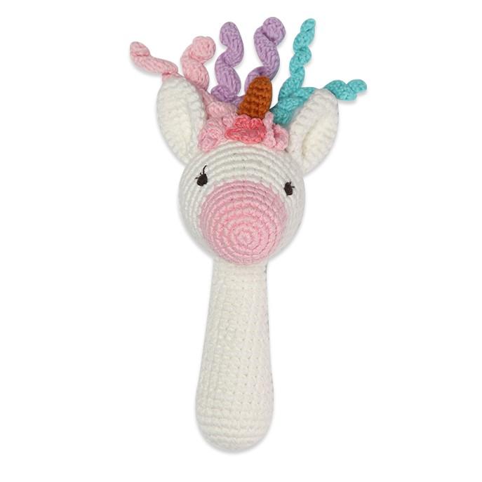 imajo banbe crochet stick rattle unicorn