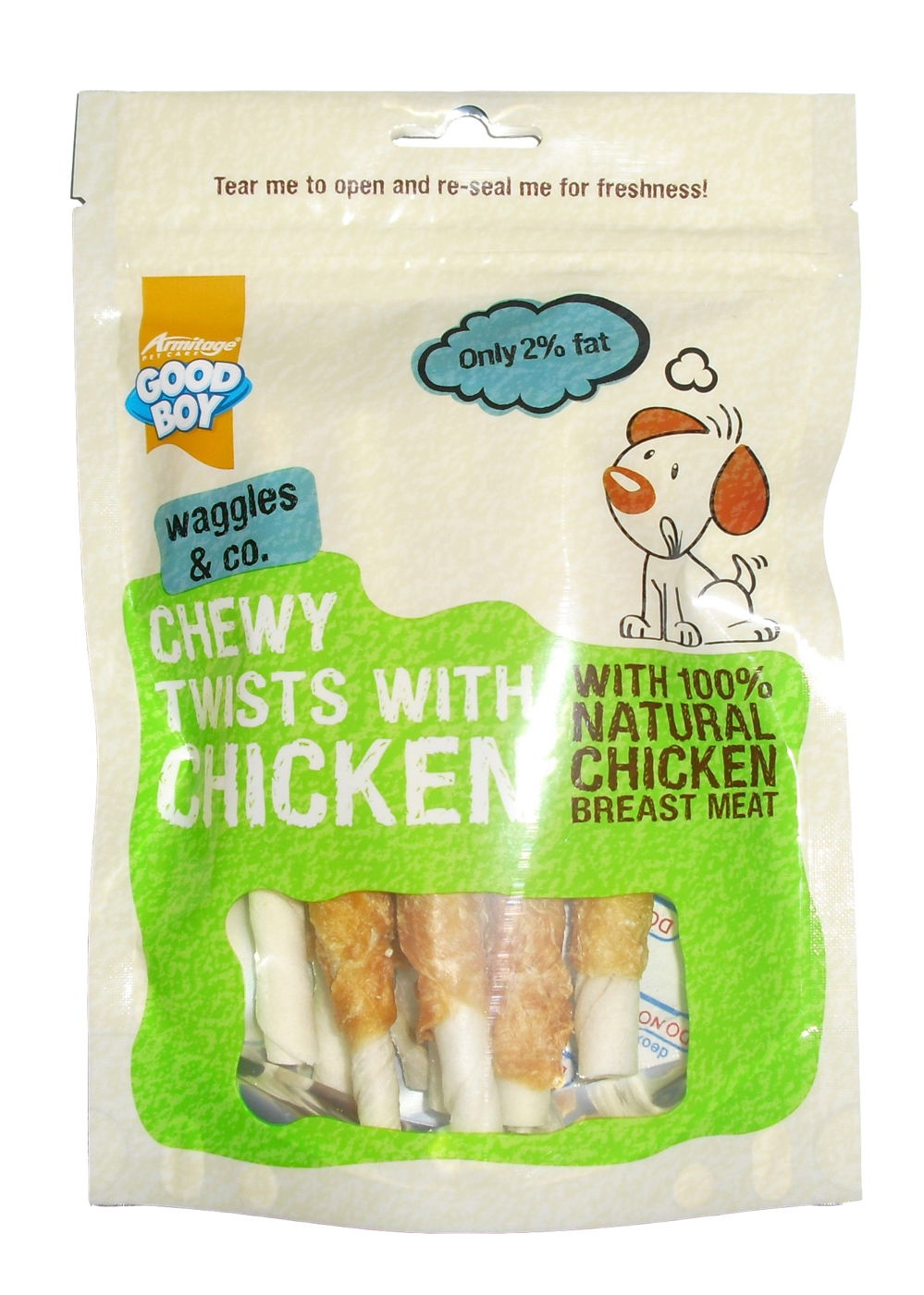 Good Boy Pawlsey and Co Chewy Twists with Chicken 90g - Case of 10