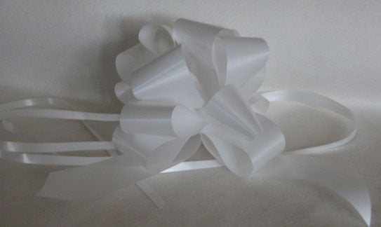 White Pull Bow 50mm