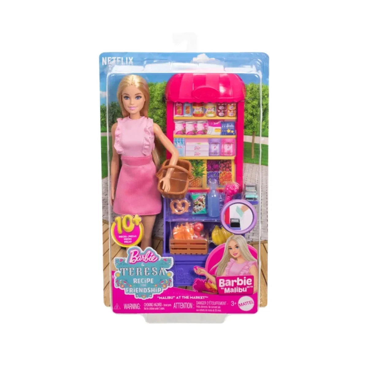 Barbie Malibu Shopping at the Market Playset & Doll