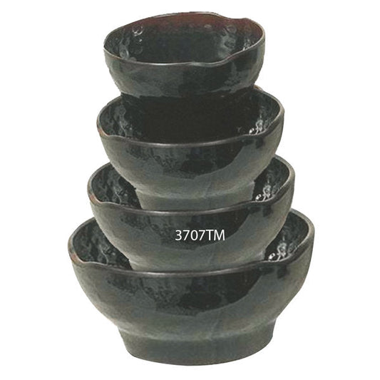Tenmoku Melamine Wave Soup Bowl 24oz - Dozen