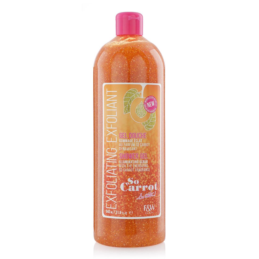 Fair & White So Carrot Exfoliating Shower Gel for Radiant, Smooth Skin 940ml/31.79 oz
