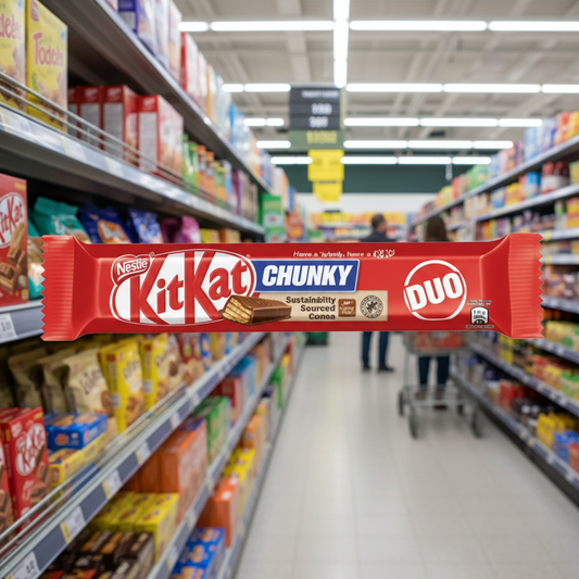 24 x Nestle Kitkat Chunky Duo Milk Chocolate Bars 64Gm